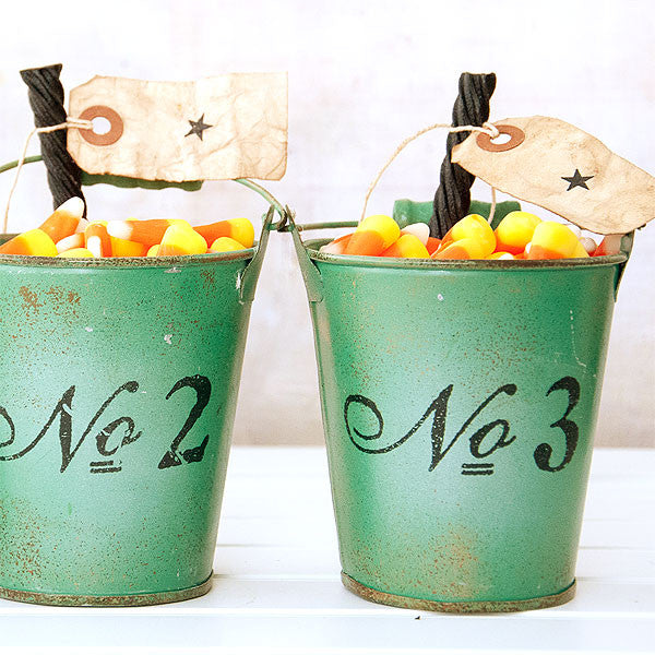 Vintage Number Buckets Inspiration Project