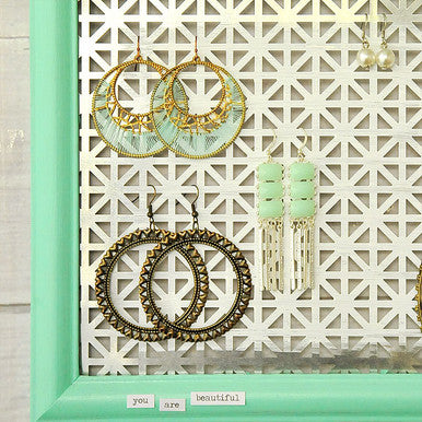 Repurposed Frame Earring Display Project