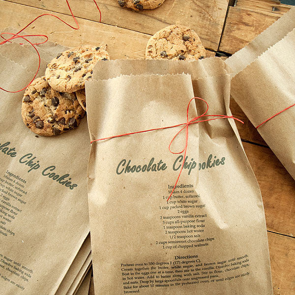 Printable Recipe on Treat Bags Project