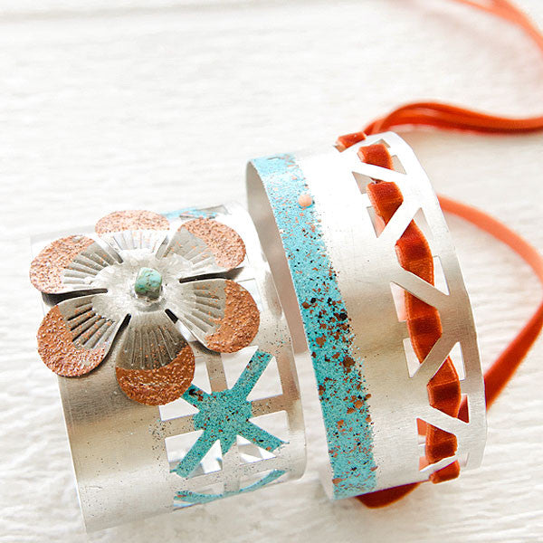 Scrap Metal Cuff Bracelets Project by Johanna Love