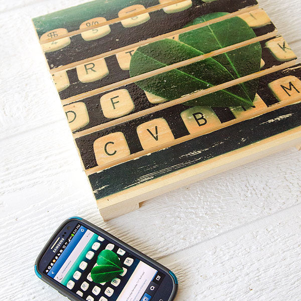 Mini Rustic Wood Pallet Image Transfer Project by Johanna Love