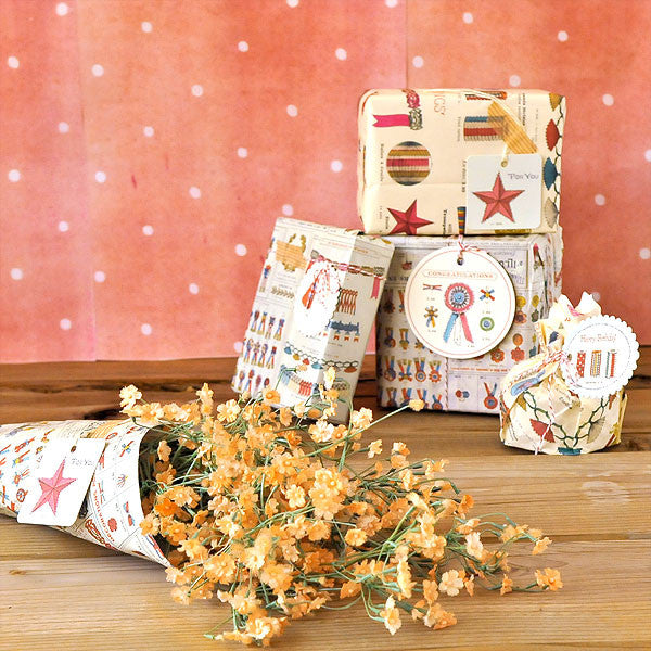 Vintage Birthday Gift Wrap Project
