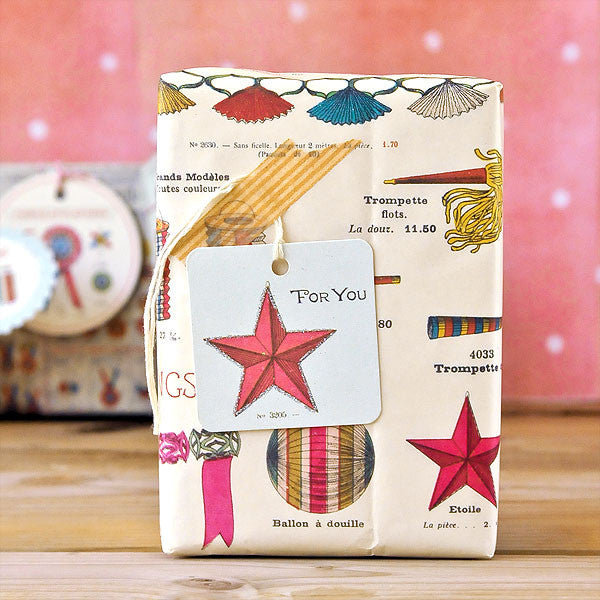 Vintage Birthday Gift Wrap Project