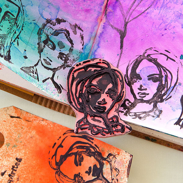 Making Marks with Dina Wakley Project by Christen Olivarez