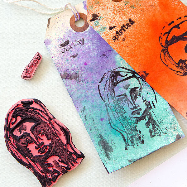 Making Marks with Dina Wakley Project by Christen Olivarez