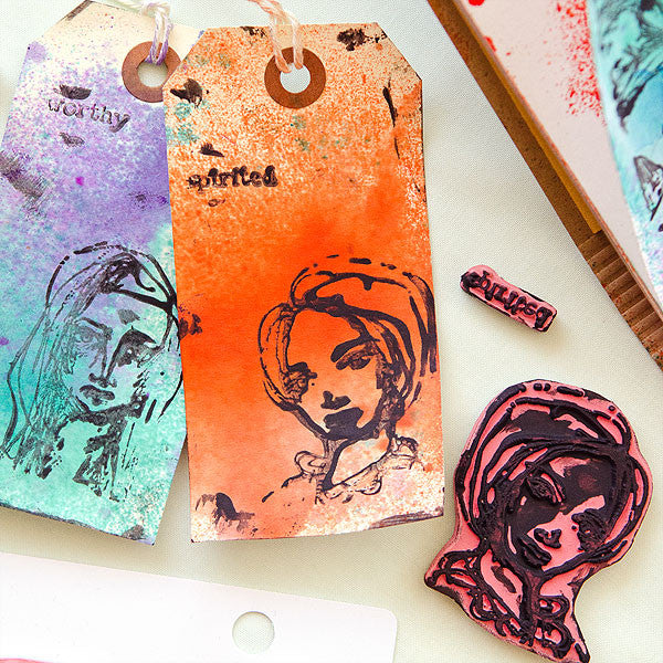 Making Marks with Dina Wakley Project by Christen Olivarez