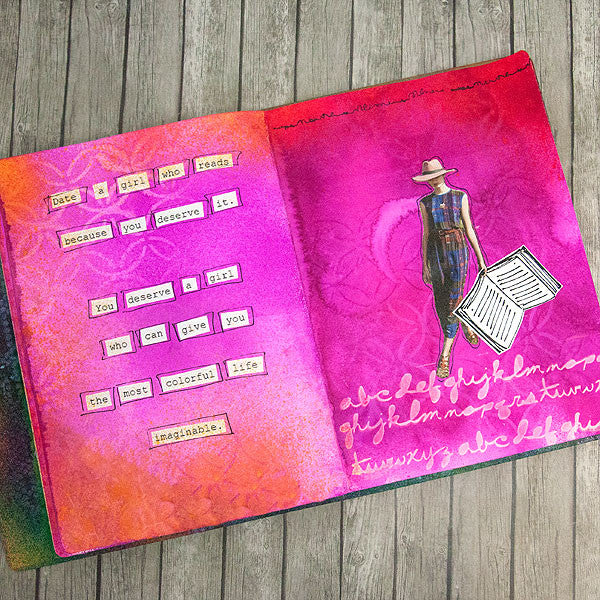Girls Who Read Art Journal Project