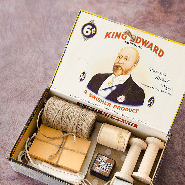Stationers Desk Altered Vintage Cigar Box Project