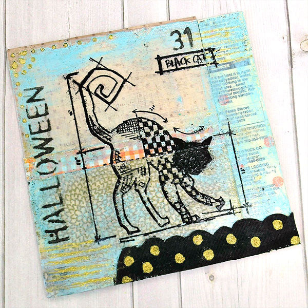 Embossed Black Cat Project