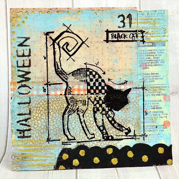 Embossed Black Cat Project