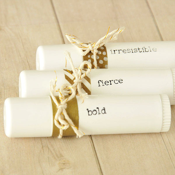 Dazzled with Gold Lip Balm Tubes Project