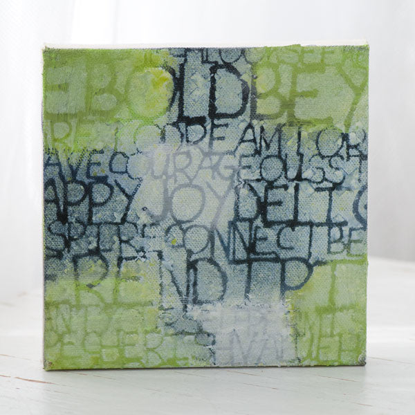 Stenciled to Inspire Canvas Project