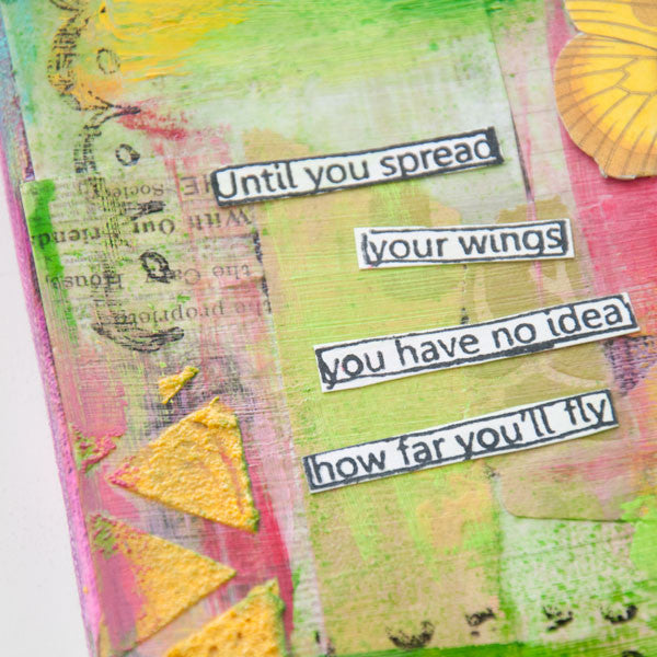 Until You Spread Your Wings Mixed-Media Canvas Project