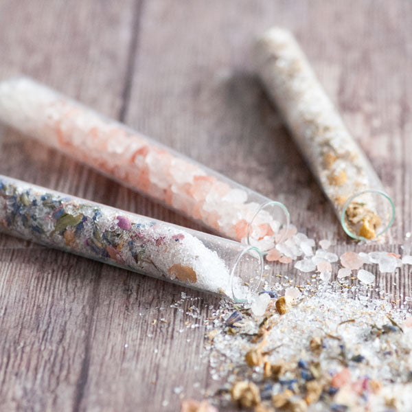 Pretty Bath Salt Vials Project
