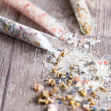 Pretty Bath Salt Vials Project