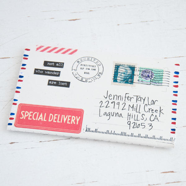 Postal Airmail Notebook Project