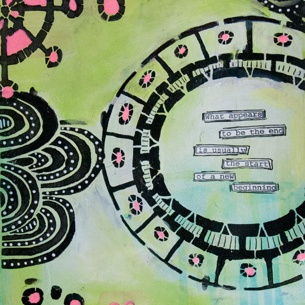 The Start of a New Beginning Art Journal Page Project