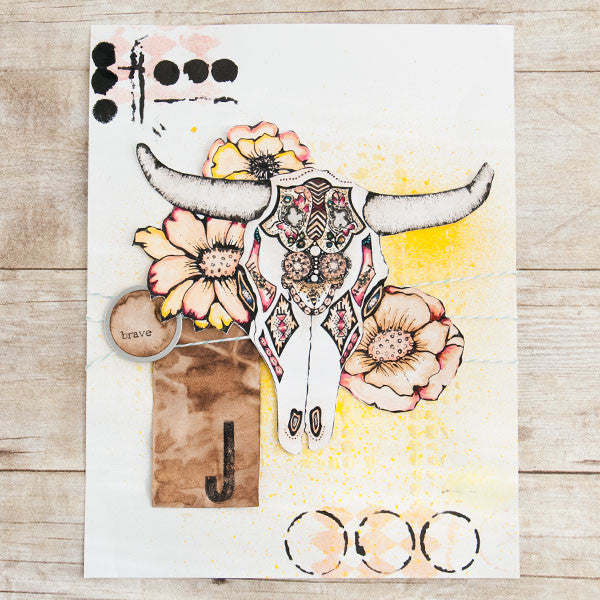 The Coloring Studio Meets Mixed-Media Project by Bekah Ellington