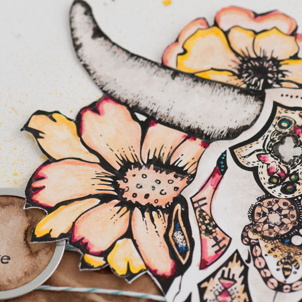 The Coloring Studio Meets Mixed-Media Project by Bekah Ellington