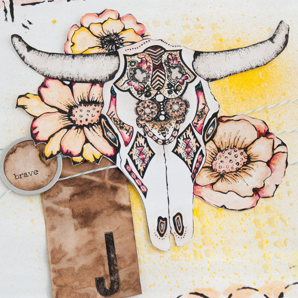 The Coloring Studio Meets Mixed-Media Project by Bekah Ellington