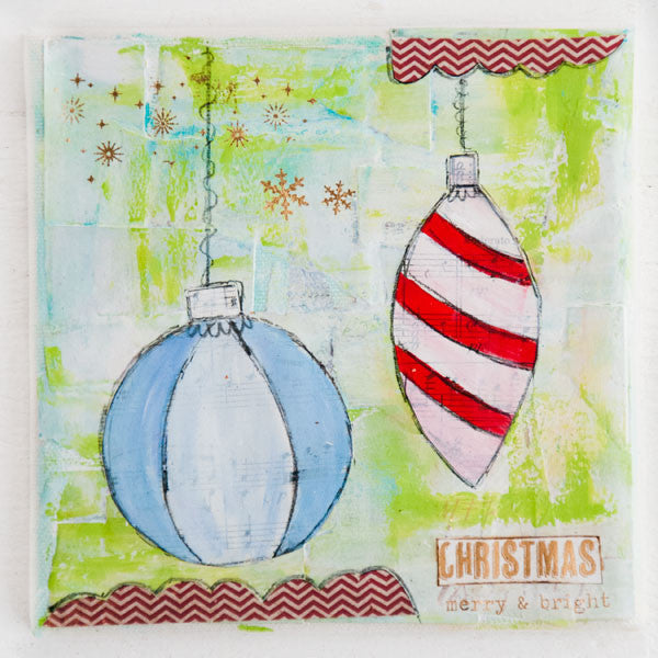 Merry & Bright Holiday Mixed-Media Project