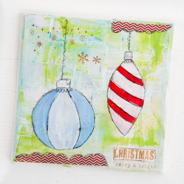 Merry & Bright Holiday Mixed-Media Project
