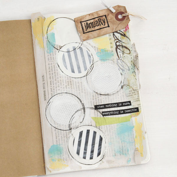 Keep Taking Chances Monthly Art Journal Project + FREE Printable