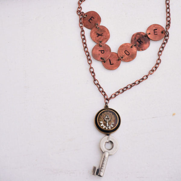 Explorer Necklace Project by Sarah Donawerth