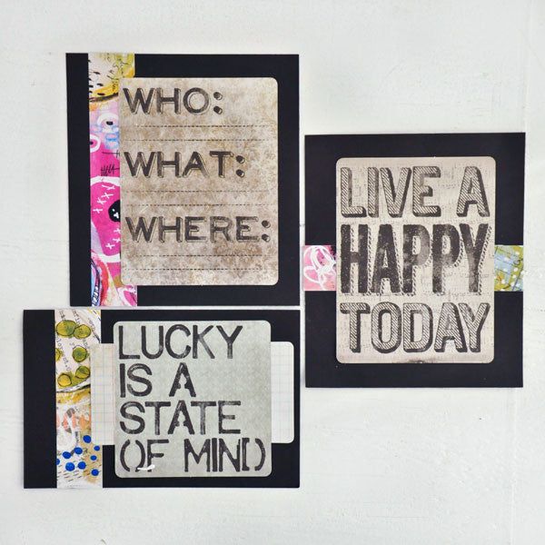 Live A Happy Today Inspirational Card Project