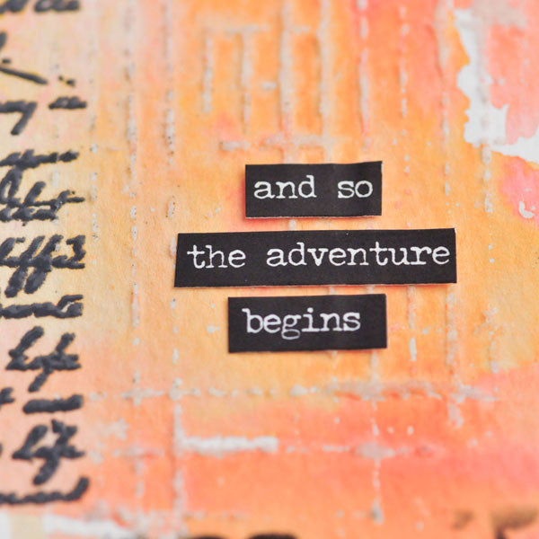 And So the Adventure Begins Color Burst Project
