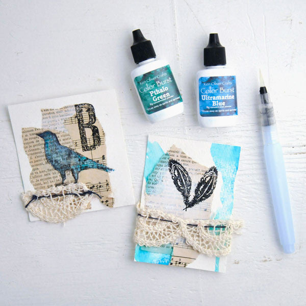 Feathers, Lace, and Watercolors Burst Project