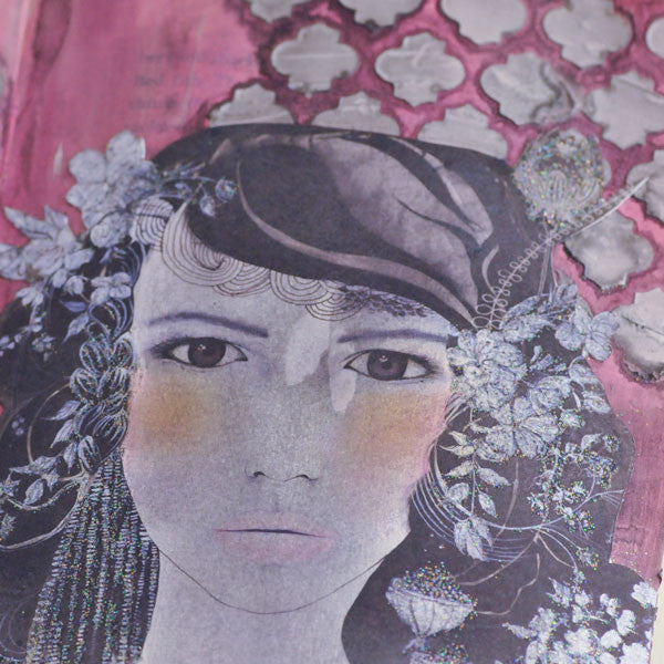 That Look of Otherness Art Journal Page by Sarah Donawerth