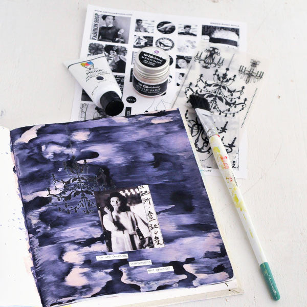 Fearless and Independent Original Art Journal Page by Sarah Donawerth