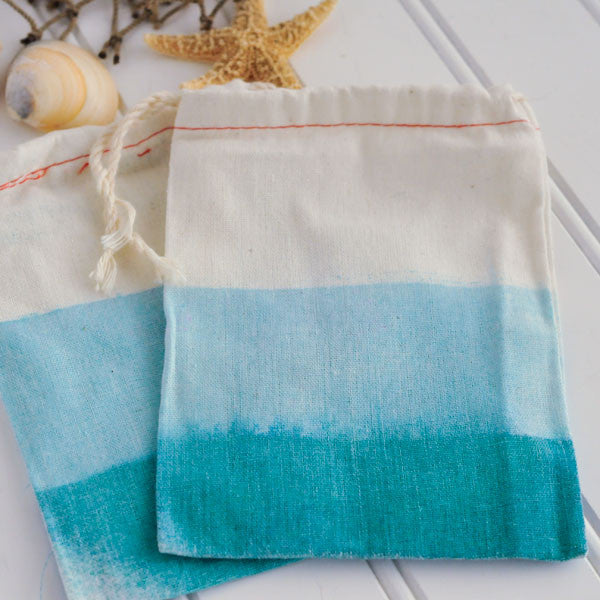 Down by the Seashore Ombré Muslin Bags Project