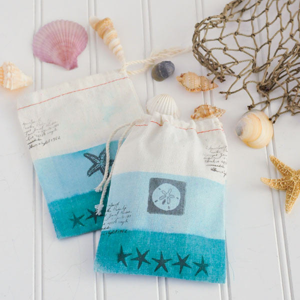 Down by the Seashore Ombré Muslin Bags Project