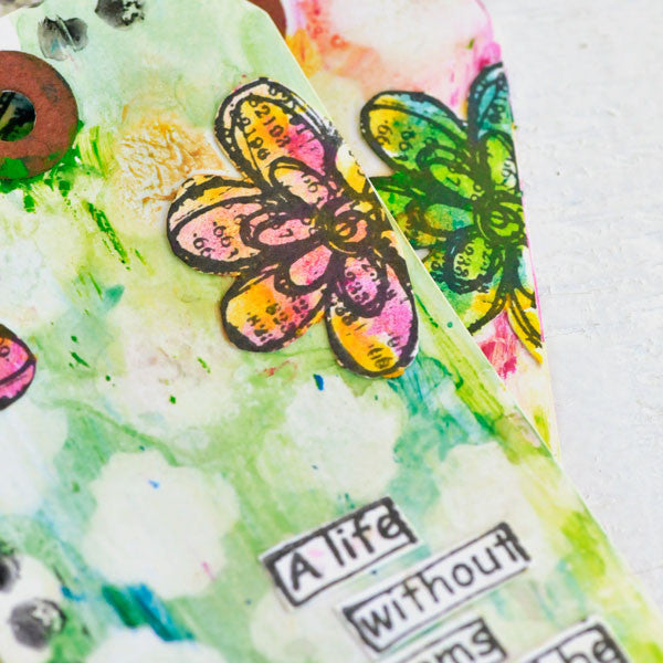 Distress Crayon Techniques to Try on Tags