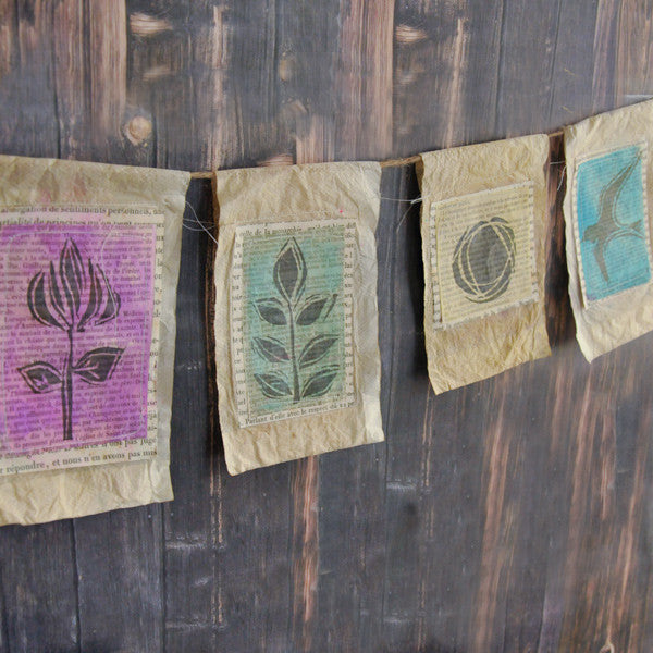 Spring Prayer Flag Bunting Project