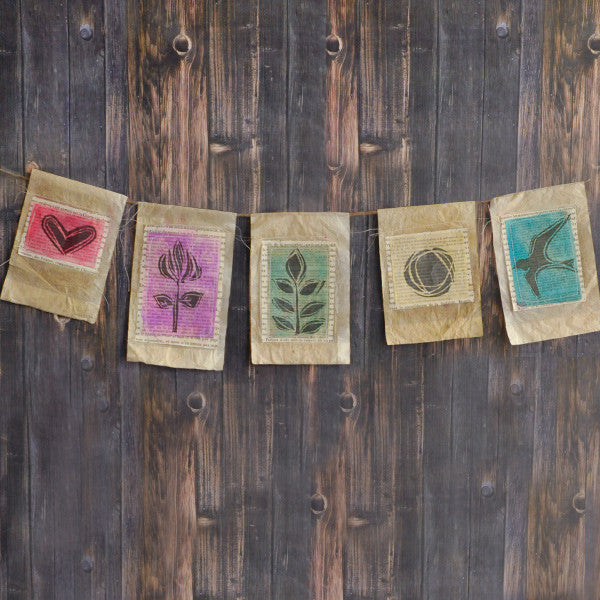 Spring Prayer Flag Bunting Project