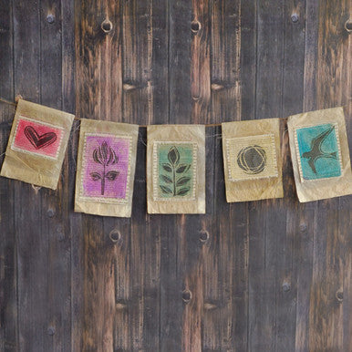 Spring Prayer Flag Bunting Project