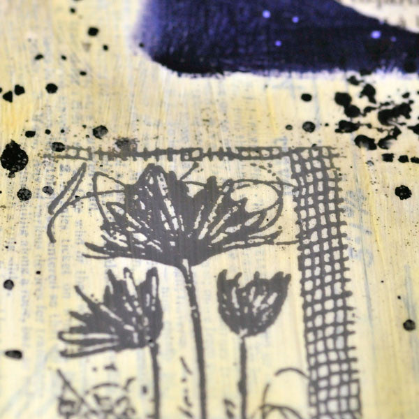Midnight Blooms Mixed-Media Project