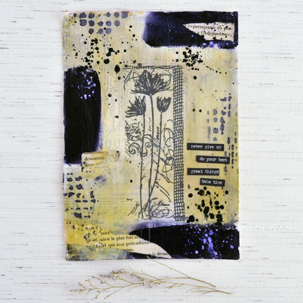 Midnight Blooms Mixed-Media Project