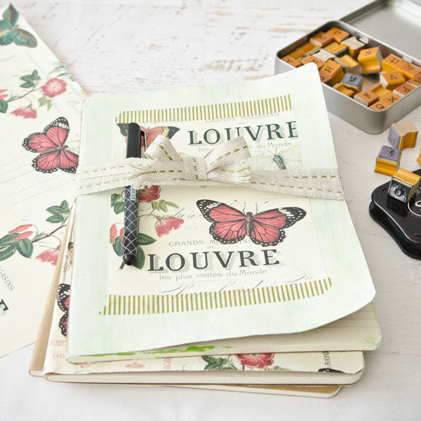Decoupage Papers Three Ways: A Trio of Journals for Mom