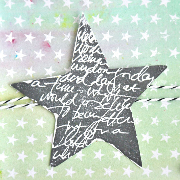 Color Burst Meets Tim Holtz Resist Paper Card Project