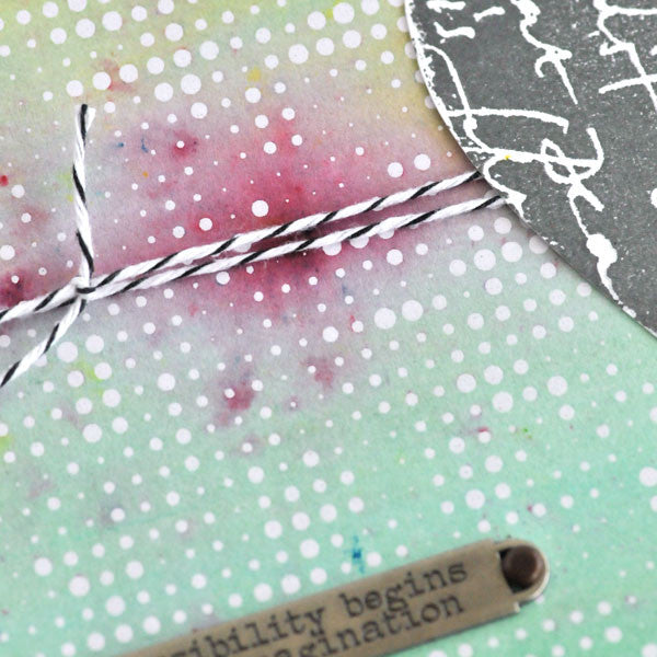 Color Burst Meets Tim Holtz Resist Paper Card Project