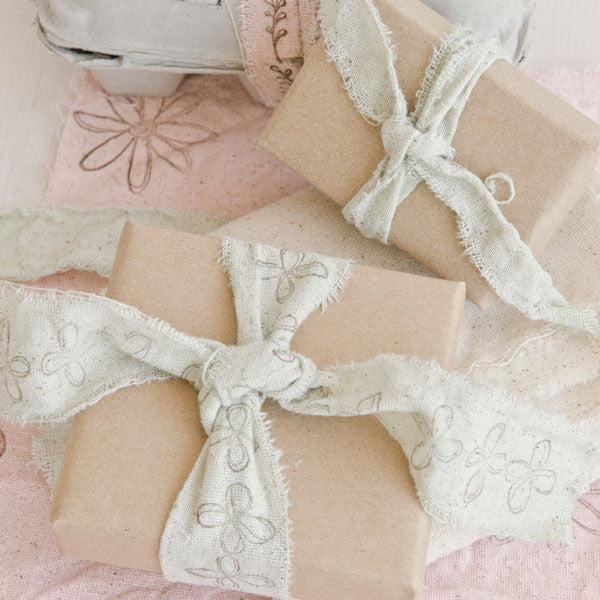 Hand-Stamped Muslin Fabric That's To Dye For