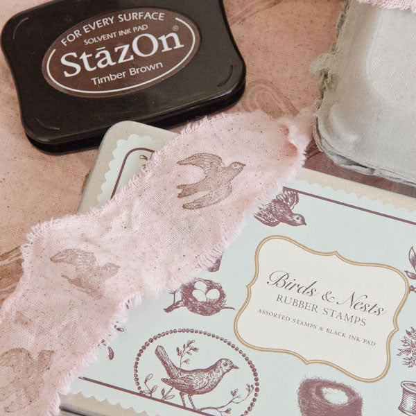 Hand-Stamped Muslin Fabric That's To Dye For