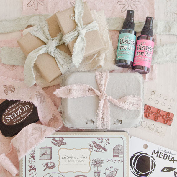 Hand-Stamped Muslin Fabric That's To Dye For