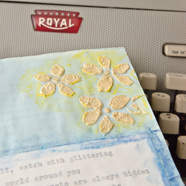 Glittering Eyes Art Journal Page