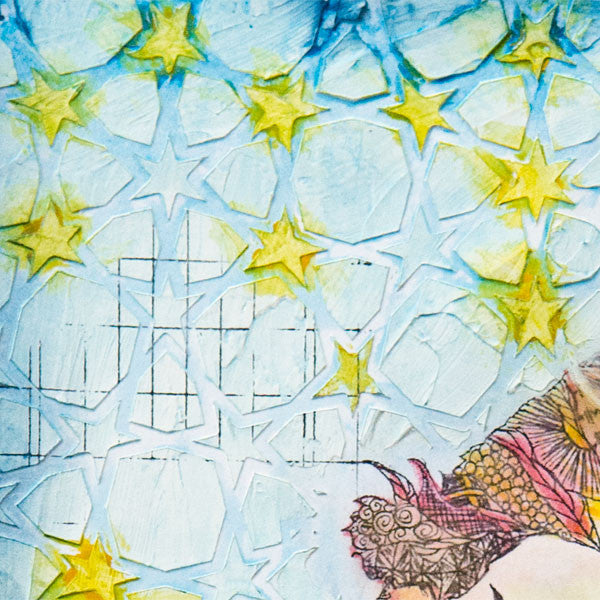 The Coloring Studio Mixed-Media Pages Three-Ways by Renee Zarate
