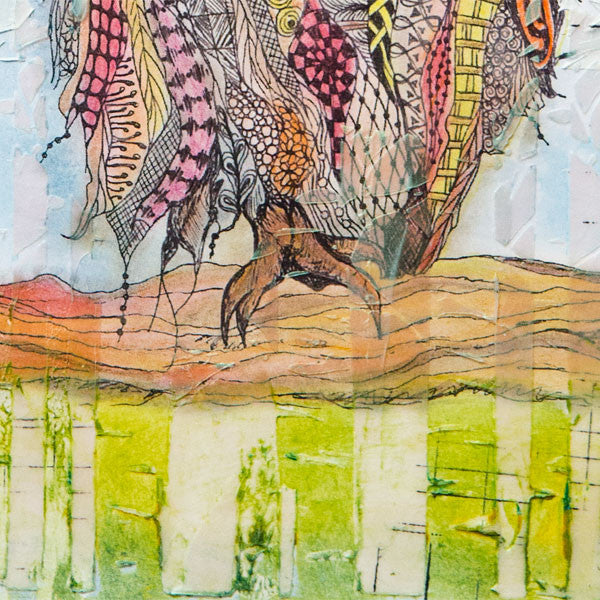 The Coloring Studio Mixed-Media Pages Three-Ways by Renee Zarate